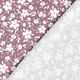 Katoenjersey Bloemen tweekleurig  – donker oudroze,  thumbnail number 4