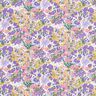 Katoenen stof Cretonne Bloemenzee – wit/lavendel,  thumbnail number 1