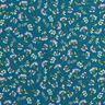 Katoenen stof Cretonne delicate bloemen – oceaanblauw,  thumbnail number 1