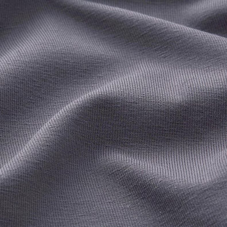 Katoenjersey medium effen – zwart blauw, image number 4