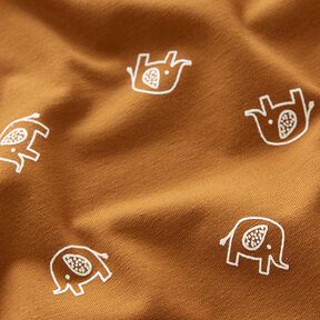 Katoenjersey Babyolifant – brons, 