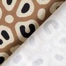 Decostof Half panama abstract luipaardpatroon – lichtbruin/cashew,  thumbnail number 4