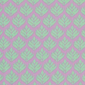 Gecoate katoen abstracte vakken – pastelviolet/mint, 