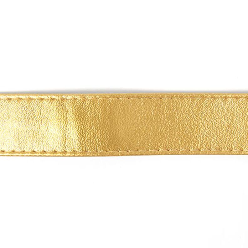 Tassenband imitatieleer – goud metalen,  image number 1