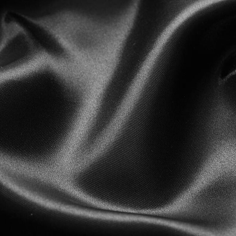 Polyestersatijn – zwart,  image number 3
