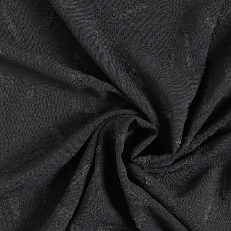 Jacquard Dobby strepen – zwart, image number 4