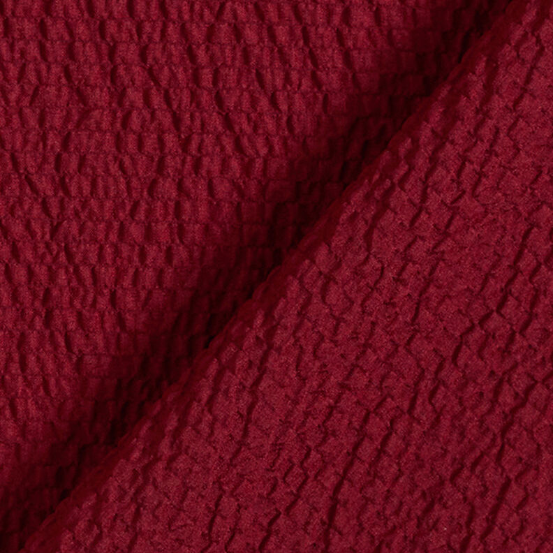 Lichte cloqué effen – bordeauxrood,  image number 4
