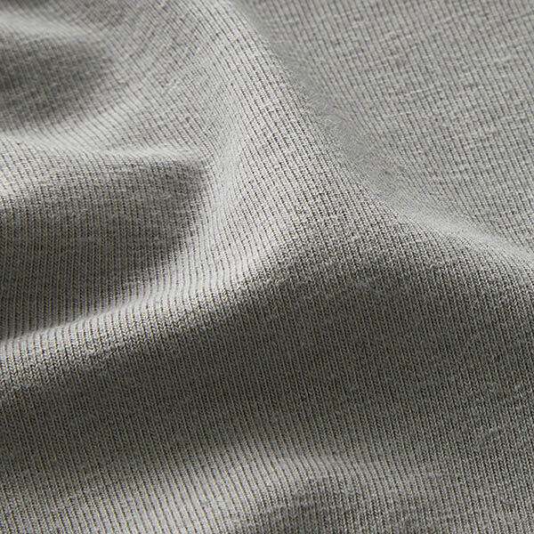 Jersey katoen-linnen-mix effen – grijs,  image number 2