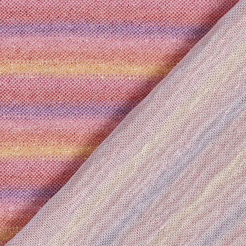 Glitter jersey strepen kleurverloop – pink,  image number 4