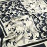 Satijnen paneel zwaluwen | Katia Fabrics – anthraciet/creme,  thumbnail number 2
