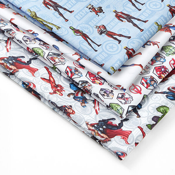 Cretonne Licentiestof Avengers motieftegels | Marvel – wit,  image number 5