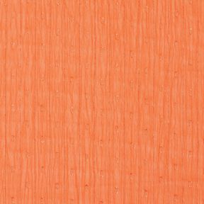 Chiffon dobby metallic krijtstreep – perzik sinaasappel/zilver metallic, 
