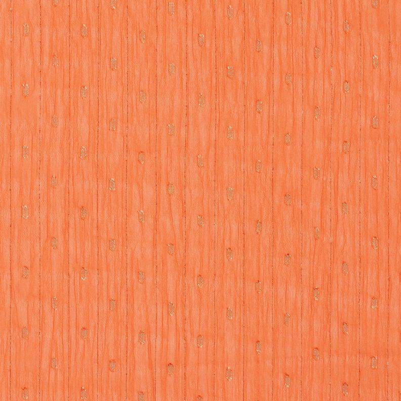 Chiffon dobby metallic krijtstreep – perzik sinaasappel/zilver metallic,  image number 1
