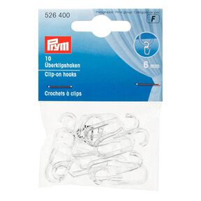 Bovenclipshaken [6 mm] 10 stk – transparant | Prym, 