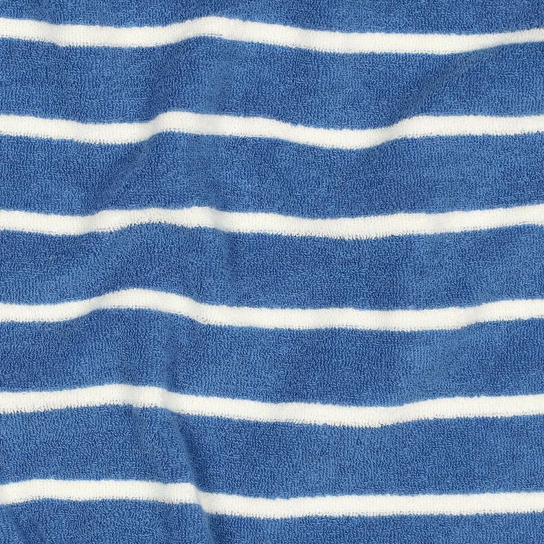 Badstof jersey Strepen – stralend blauw/ivoor,  image number 3