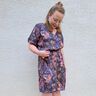 FRAU VIKKI - losse jurk met V-hals en riem, Studio Schnittreif | XS - XXL,  thumbnail number 7
