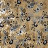 Pannefluweel antieke bloemen – blauwgrijs/zwart,  thumbnail number 1