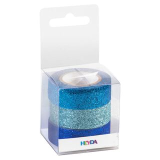Glitter Tapes blauw, 