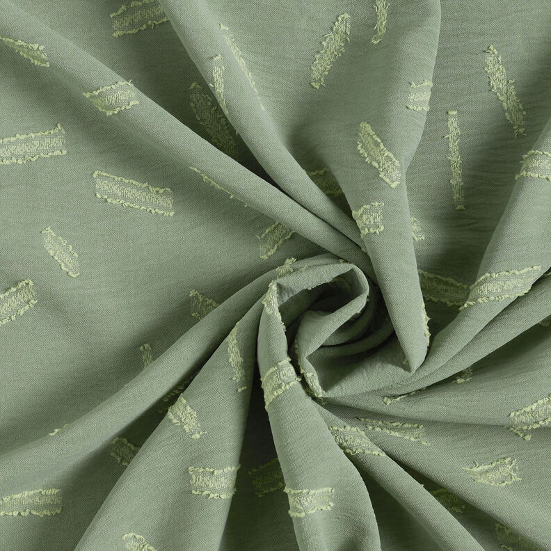 Jacquard Dobby strepen – kaki,  image number 4