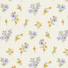 Katoenen stof Cretonne Mini-bloemen – creme/lila,  thumbnail number 1