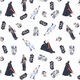 Cretonne Licentiestof Figuren | Star Wars – wit,  thumbnail number 1