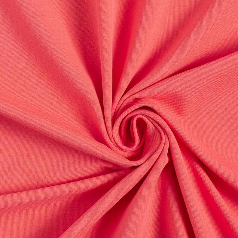 Lichte French Terry effen – kreeft,  image number 1