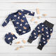Katoenjersey boerderijdieren – marineblauw,  thumbnail number 6