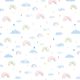GOTS Katoenjersey Aquarel regenboogwereld | Tula – wit,  thumbnail number 1