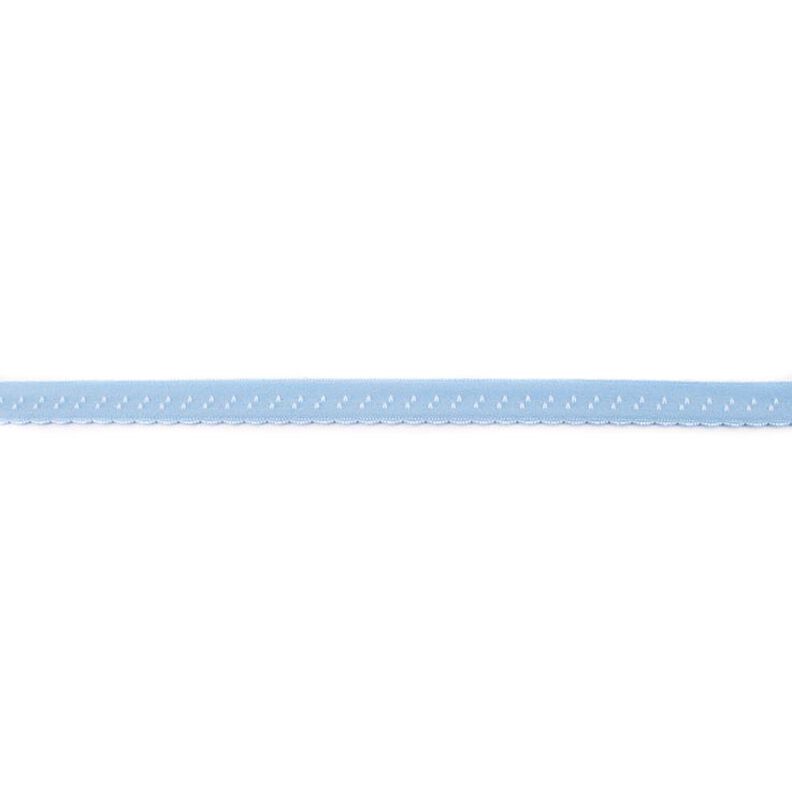 Elastische boordstrook Kant [12 mm] – lichtblauw,  image number 1