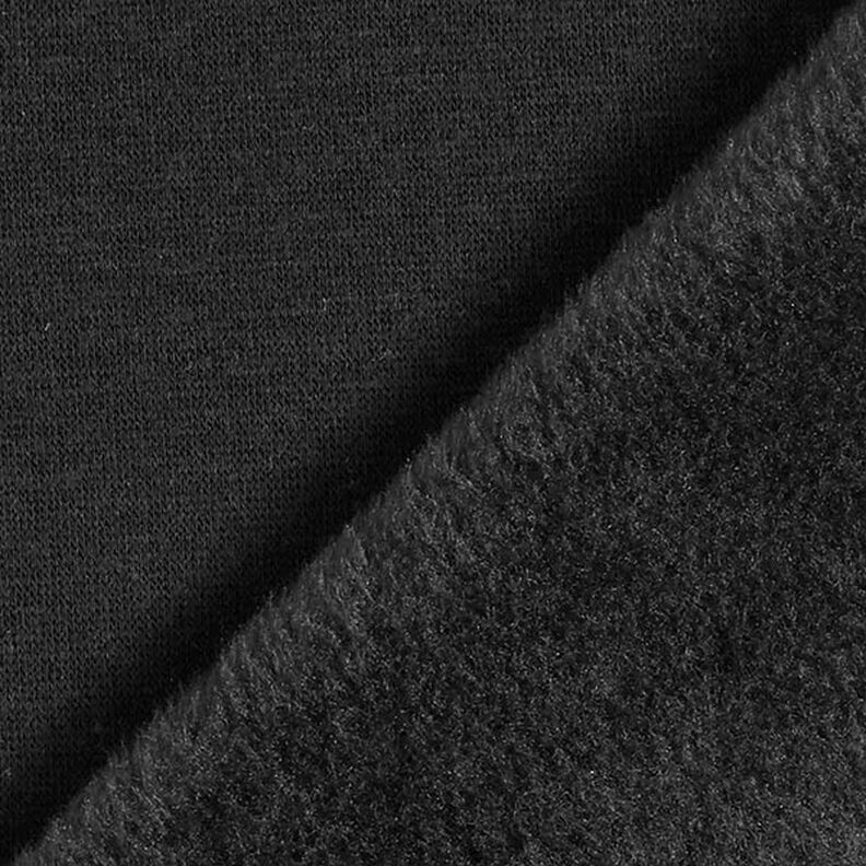 Alpenfleece Knuffelsweat Effen – zwart,  image number 5