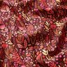 Katoenen stof Cretonne Wilde bloemen – merlot/purper,  thumbnail number 2