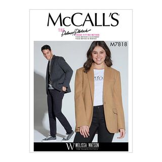 Uniseks jas - Melissa Watson, McCalls 7818 | 34 - 44, 