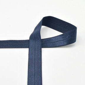 Elastisch bandje (rubberen vouw) glanzend [20 mm] – marineblauw, 