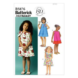 Kinderjurk, Butterick 5876|104 - 122, 