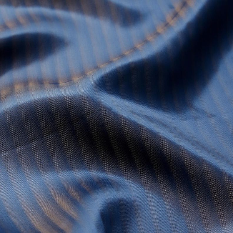 Satijnen voering schaduwstrepen – marineblauw,  image number 2