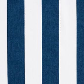 Decostof Katoenkeper Strepen – wit/indigo, 
