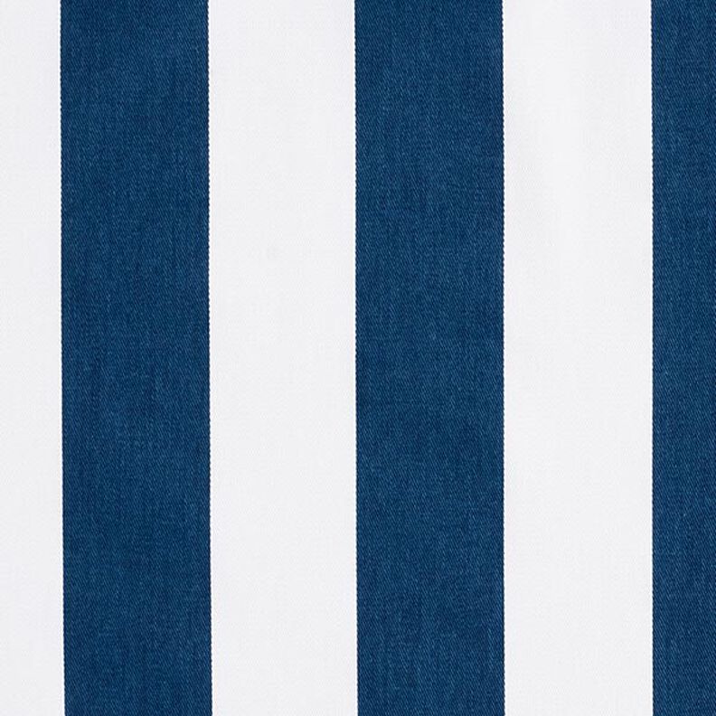 Decostof Katoenkeper Strepen – wit/indigo,  image number 1
