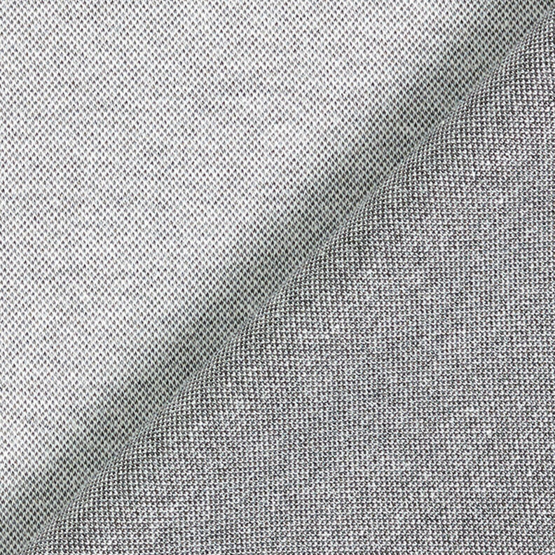 Gemeleerde piqué jersey – nevelgrijs,  image number 3