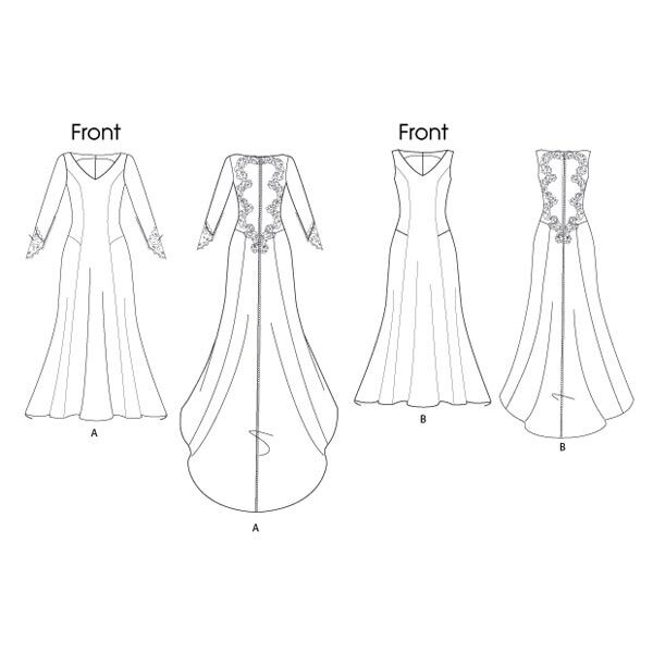 Bruidsjurk, Butterick 5779|38 - 46, image number 12