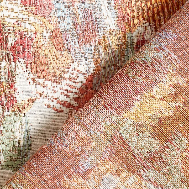 Decostof Gobelin abstracte kunst – lichtbeige/licht bessen,  image number 4