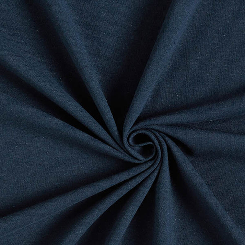 Jersey katoen-linnen-mix effen – marineblauw,  image number 1