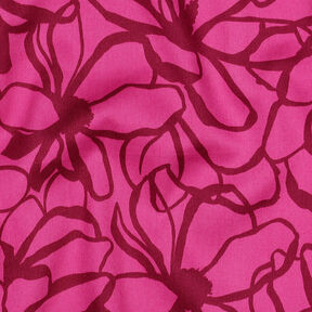 Katoensatijn Magnolia | Nerida Hansen – intens roze/donkerrood, 