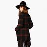Mantelstof wolmix tartan ruit – terracotta/zwart,  thumbnail number 7