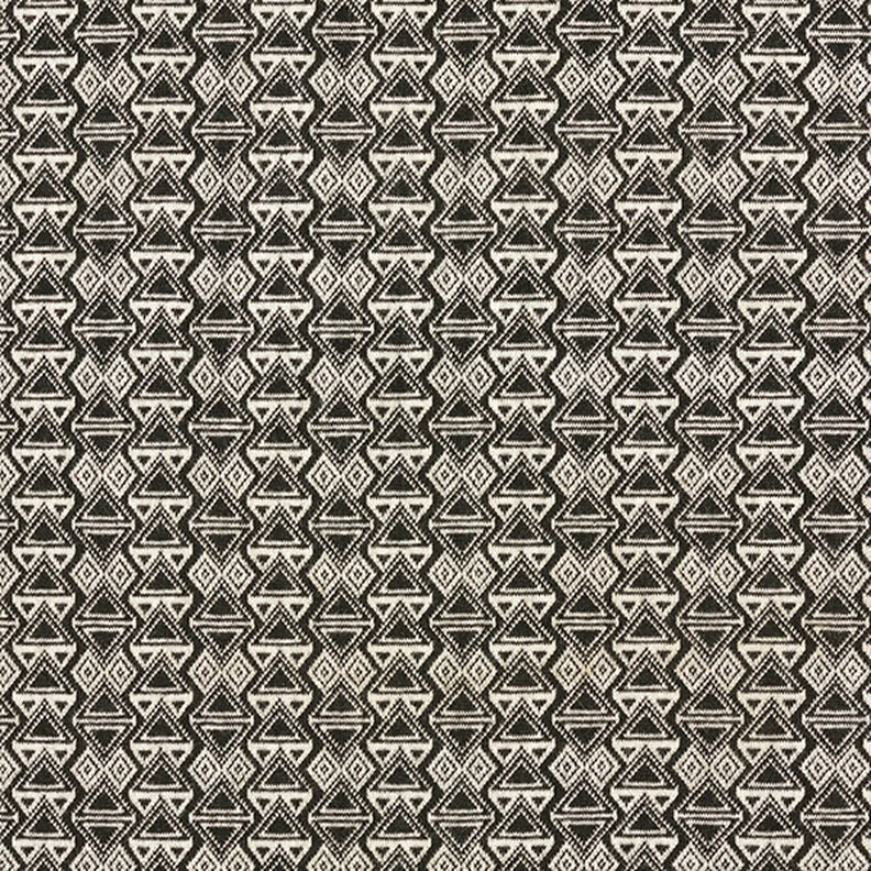 Gebreide jacquard driehoeken – zwart/wit,  image number 1
