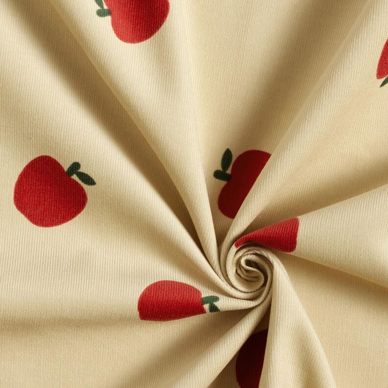 Babyrib Appels &ndash; ecru/rood,  image number 3