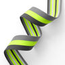 Tassenband neon [ 40 mm ] – neongeel/grijs,  thumbnail number 2