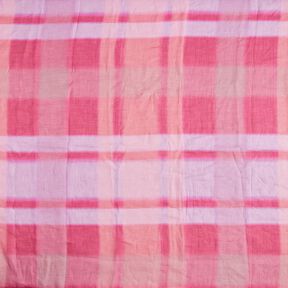 Ramie chiffon batik ruit – intens roze, 