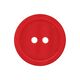 Kunststof knoop 2-gats basic - rood,  thumbnail number 1