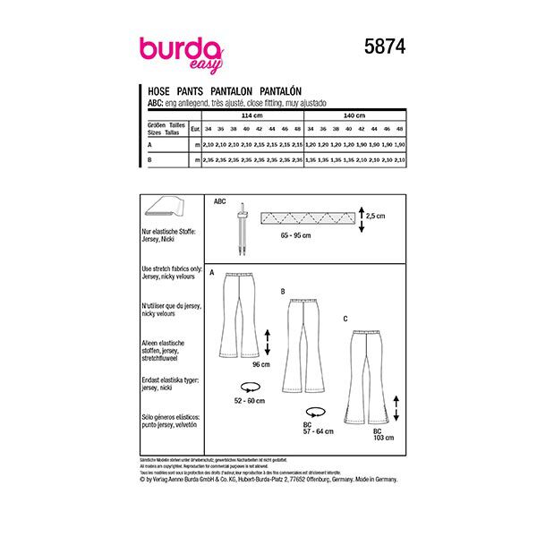 Broek | Burda 5874 | 34-48,  image number 12