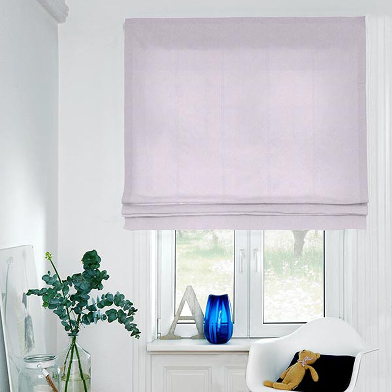 Decostof half panama Chambray gerecycled – pastellila,  image number 5